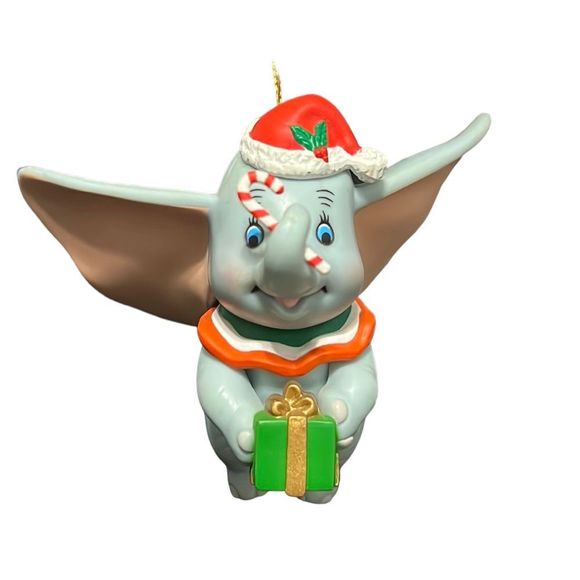 Disney Ornament Dumbo Elephant Candy Cane Grolier Christmas Holiday No Box - Picture 1 of 9